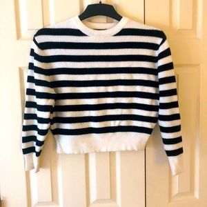 Stripped cropped Zara sweater
